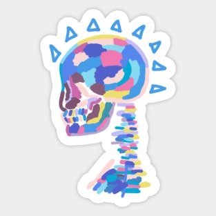 Colorful skeleton Sticker